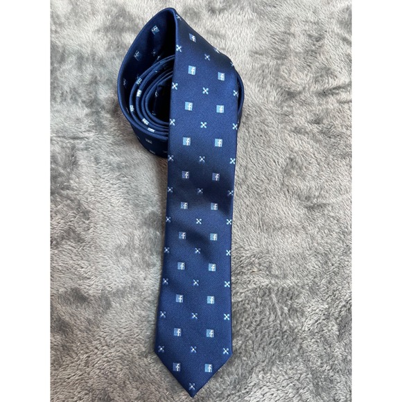 Facebook Tie Logo Mens Promo Merch Blue 60 inches - Picture 4 of 9